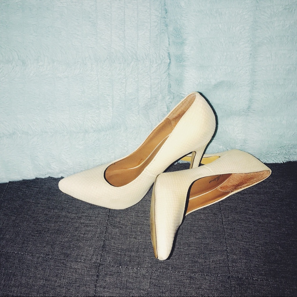 Nude stilettos